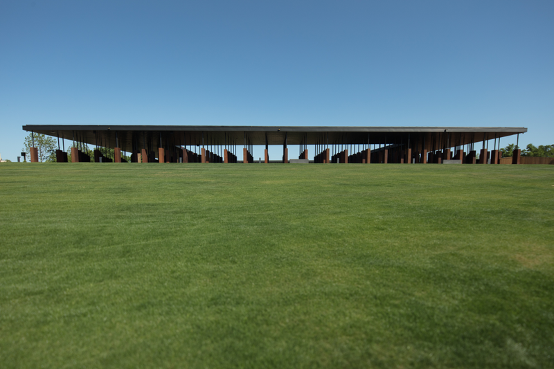 National Memorial for Peace and Justice, aka the lynching memorial, in Montgomery, Ala. It will open to the public on April 26, 2018.